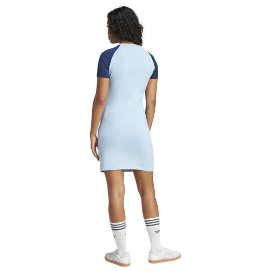Adidas Γυναικείο φόρεμα Adicolor 3-Stripes Raglan Dress